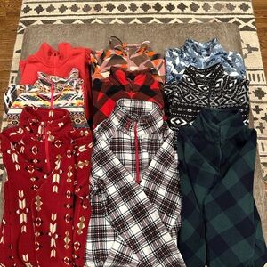 Eddie Bauer Colorful Patterned Quarter-Zip Pullovers